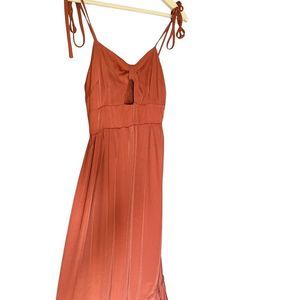 Shein terracotta sweetheart maxi dress size 6
